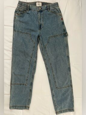 BDG Urban Outfitters Mens Denim Double Knee Carpenter Pant Light Blue Wash 32x31